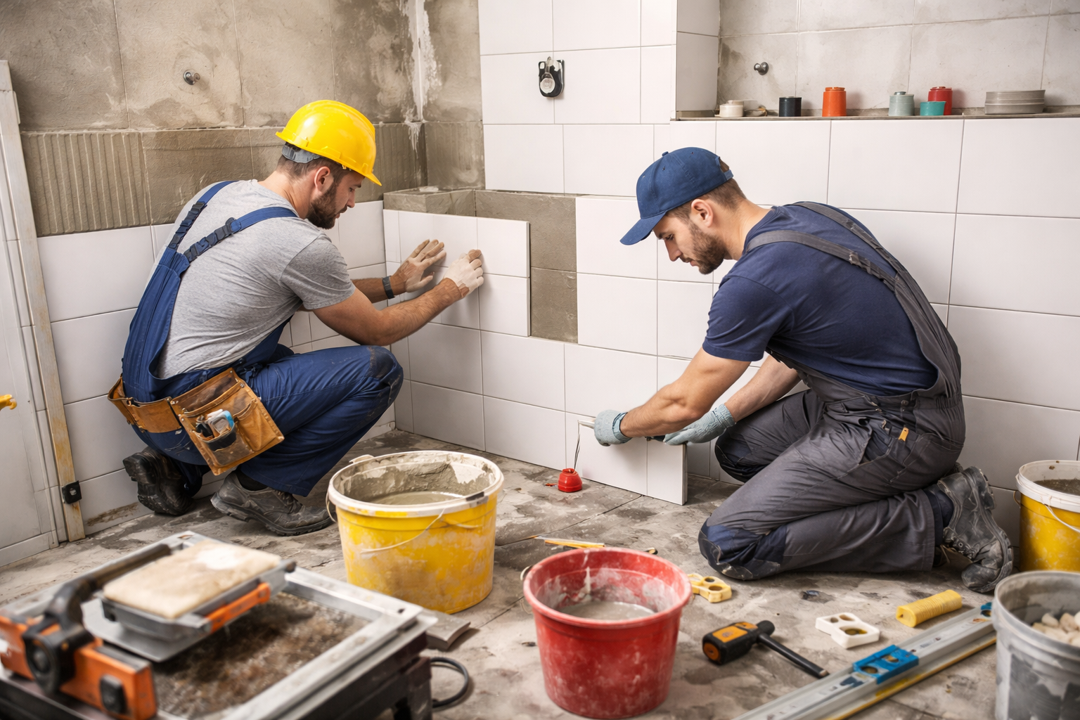 Modern living room with large windows
